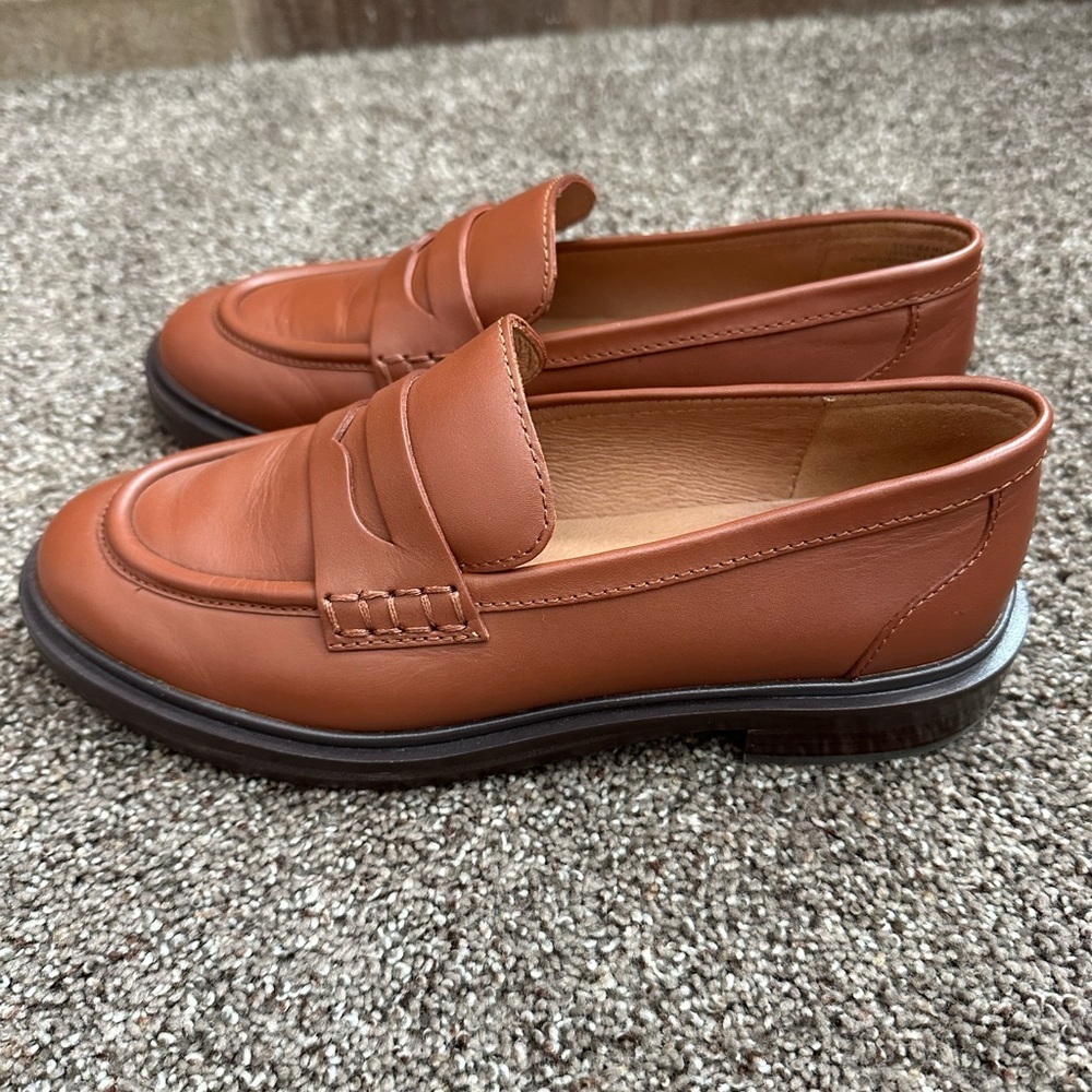Madewell The Vernon Loafer in Dried Maple Leather, Size 7, EUC - Picture 5 of 8